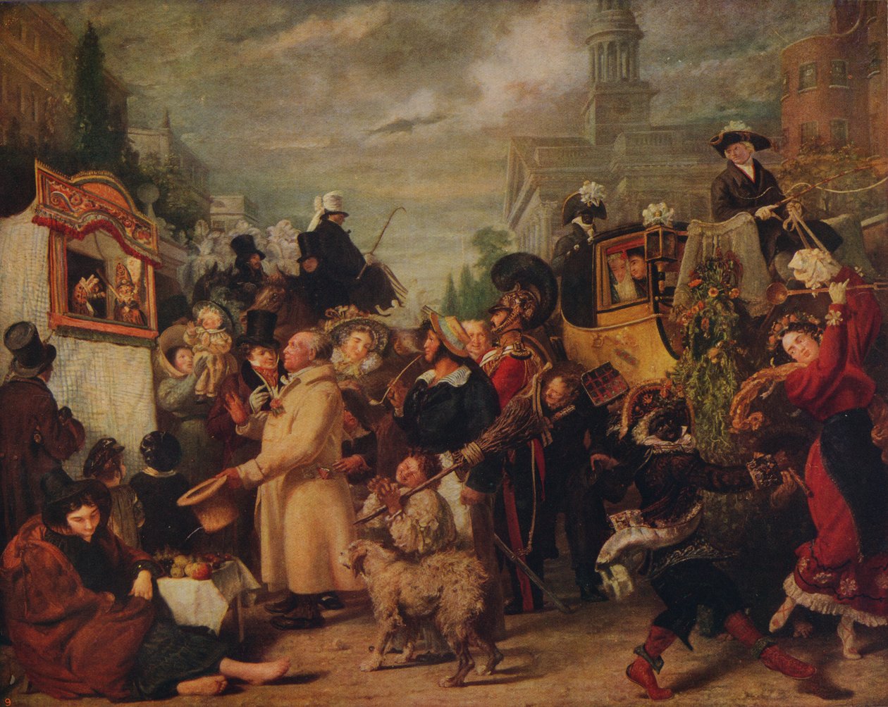 1829年（1829年）的打趣或劳动节 作者 本杰明·罗伯特·海顿