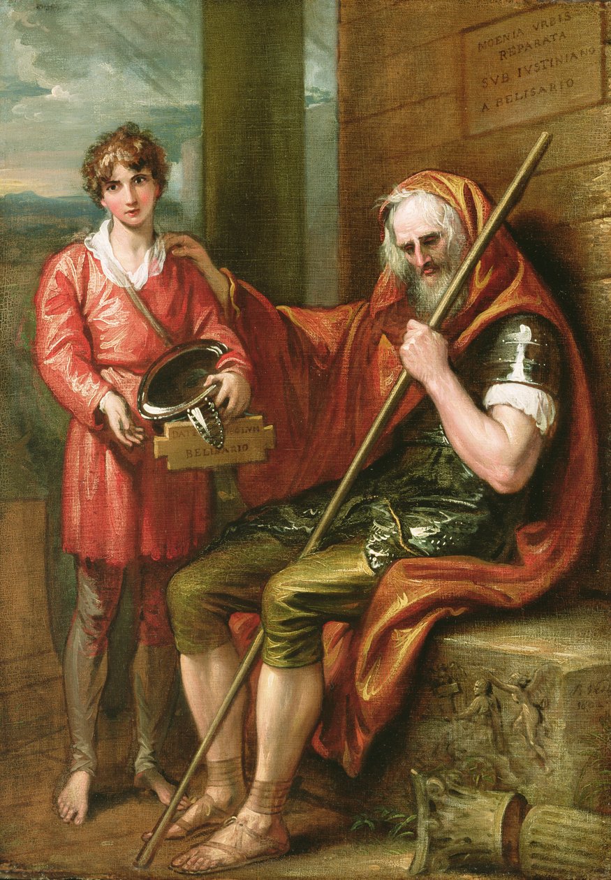 Belisarius和男孩，1802年 作者 本杰明·韦斯特