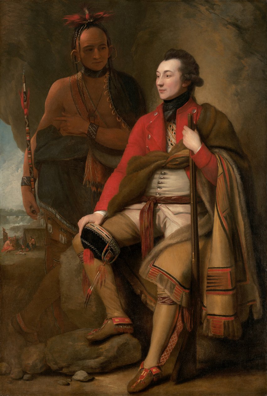 盖伊-约翰逊上校和卡隆洪特上尉大卫-希尔，1776年。 作者 本杰明·韦斯特