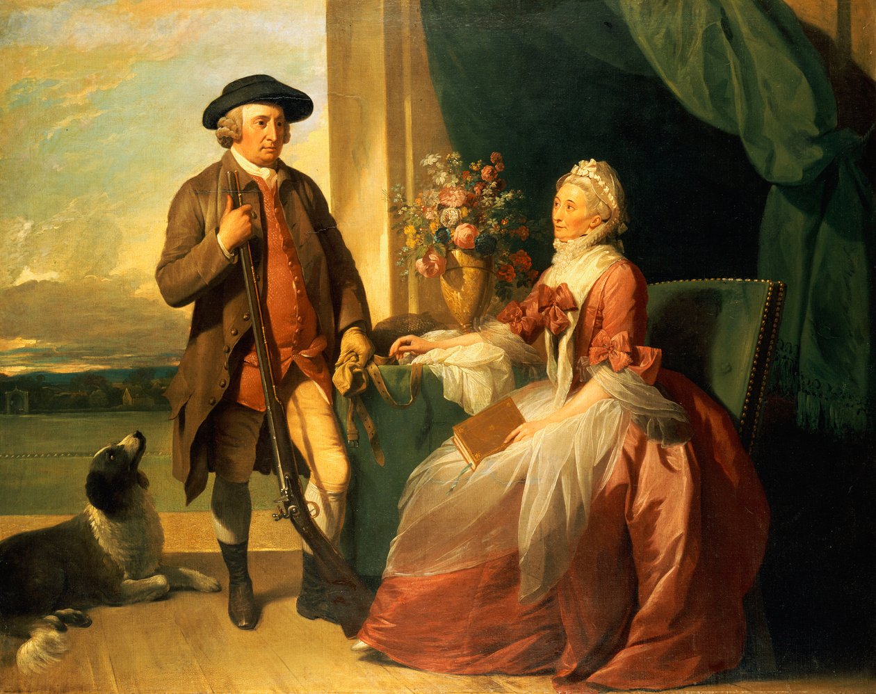 Robert Grafton先生和Mary Partridge Wells Grafton夫人，1773年 作者 本杰明·韦斯特