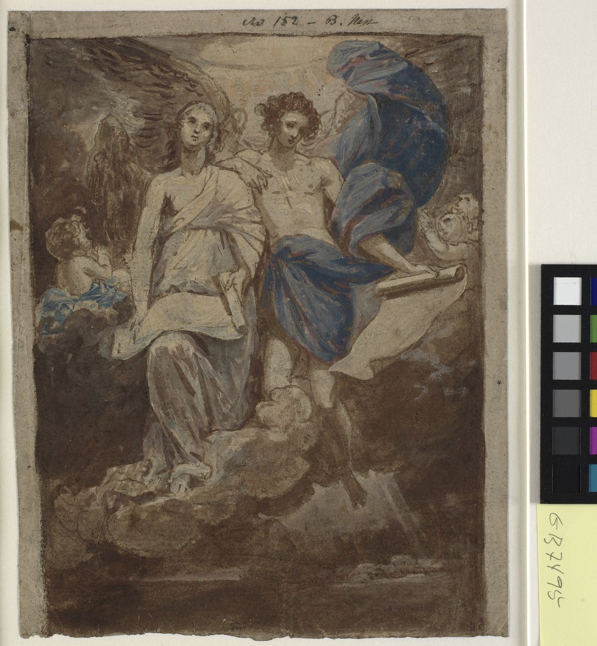 天使向牧羊人显现》油画研究，1774 年 作者 本杰明·韦斯特