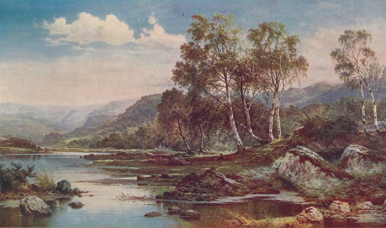 Llugwy山谷，1883年，c1900年 作者 本杰明·威廉姆斯（Benjamin Williams）领导人