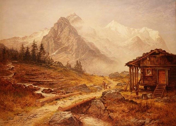 从加米施-帕滕基兴的祖格斯皮策看风景 作者 本杰明·威廉姆斯（Benjamin Williams）领导人