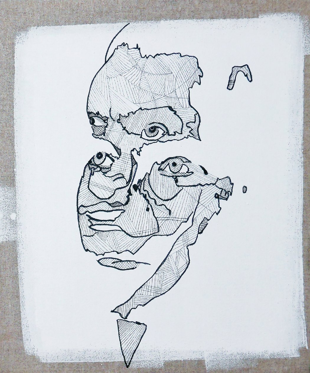 历史上的 50 位主要作家：费德里科-加西亚-洛尔卡，2015 年（布面油画和丙烯画） 作者 伯努瓦·埃尔万·布歇罗