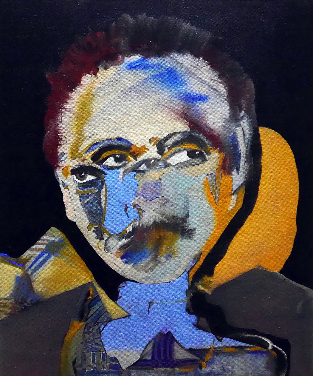历史上的 50 位主要作家：田纳西-威廉斯，2015 年（布面油画和丙烯画） 作者 伯努瓦·埃尔万·布歇罗