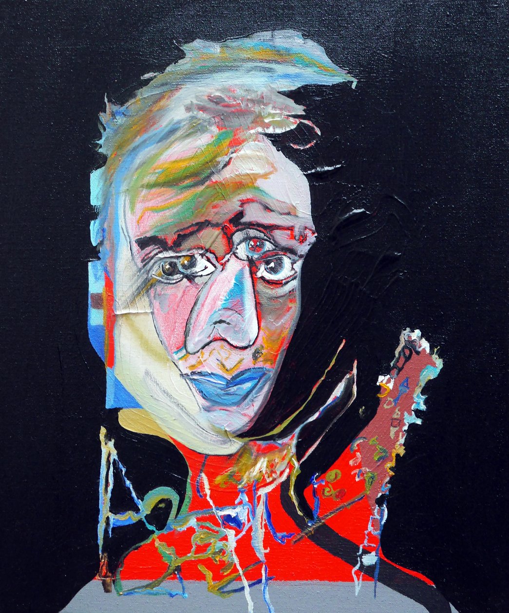历史上的 50 位主要作家：维吉尼亚-伍尔夫，2015 年（布面油画和丙烯画） 作者 伯努瓦·埃尔万·布歇罗