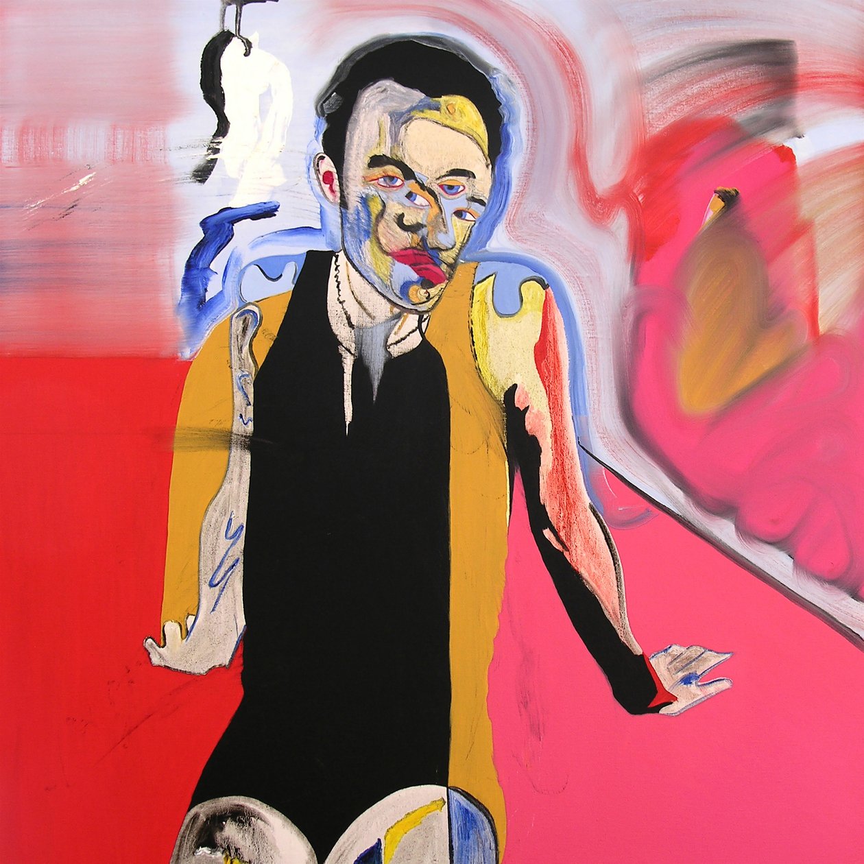 拉贾斯坦邦乌代布尔的自画像，2006 年（布面油画） 作者 伯努瓦·埃尔万·布歇罗