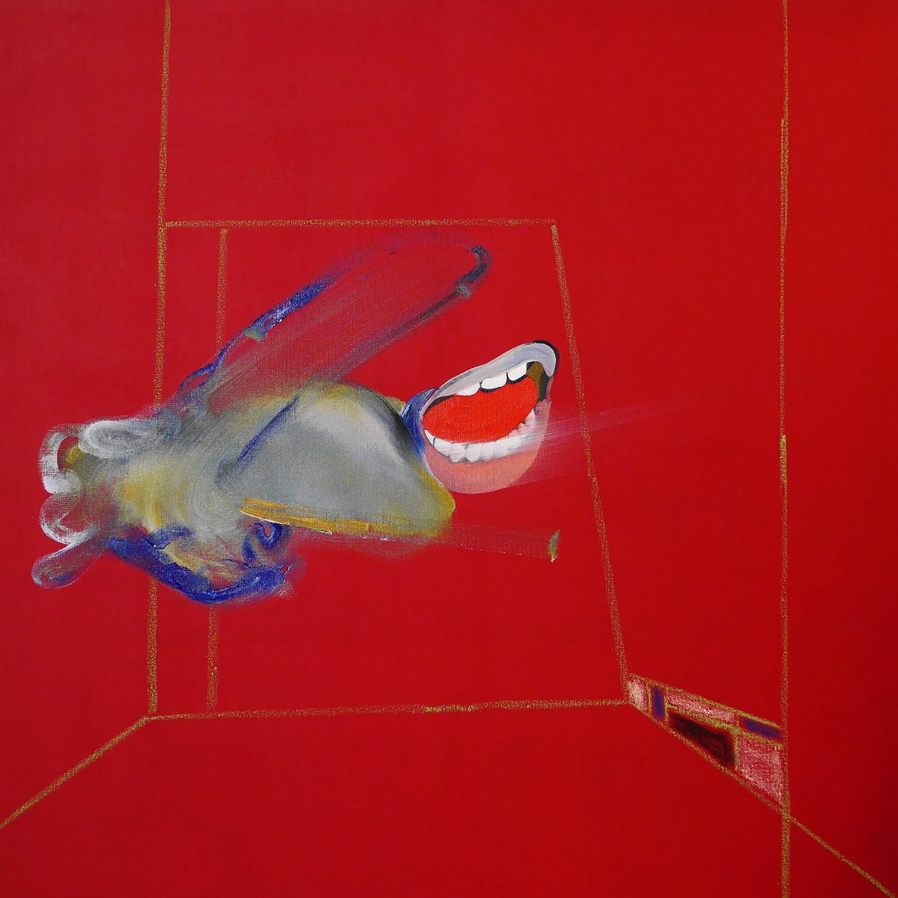 La colère，画板 1，2016 年（布面油画和丙烯画） 作者 伯努瓦·埃尔万·布歇罗