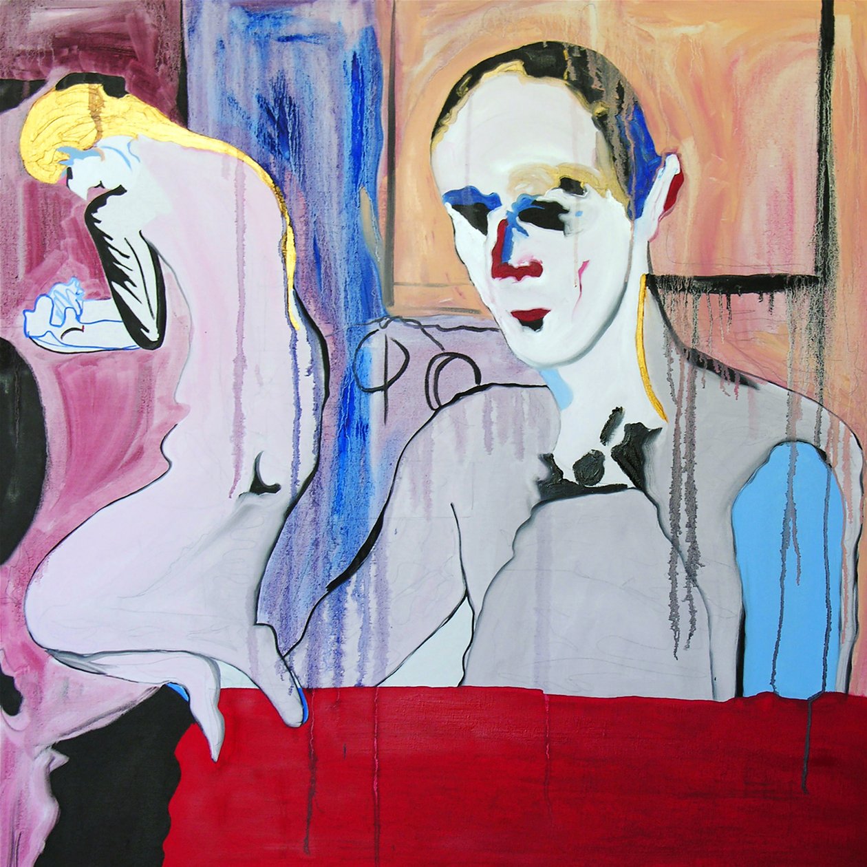 博纳尔一家》，2005 年（布面油画） 作者 伯努瓦·埃尔万·布歇罗