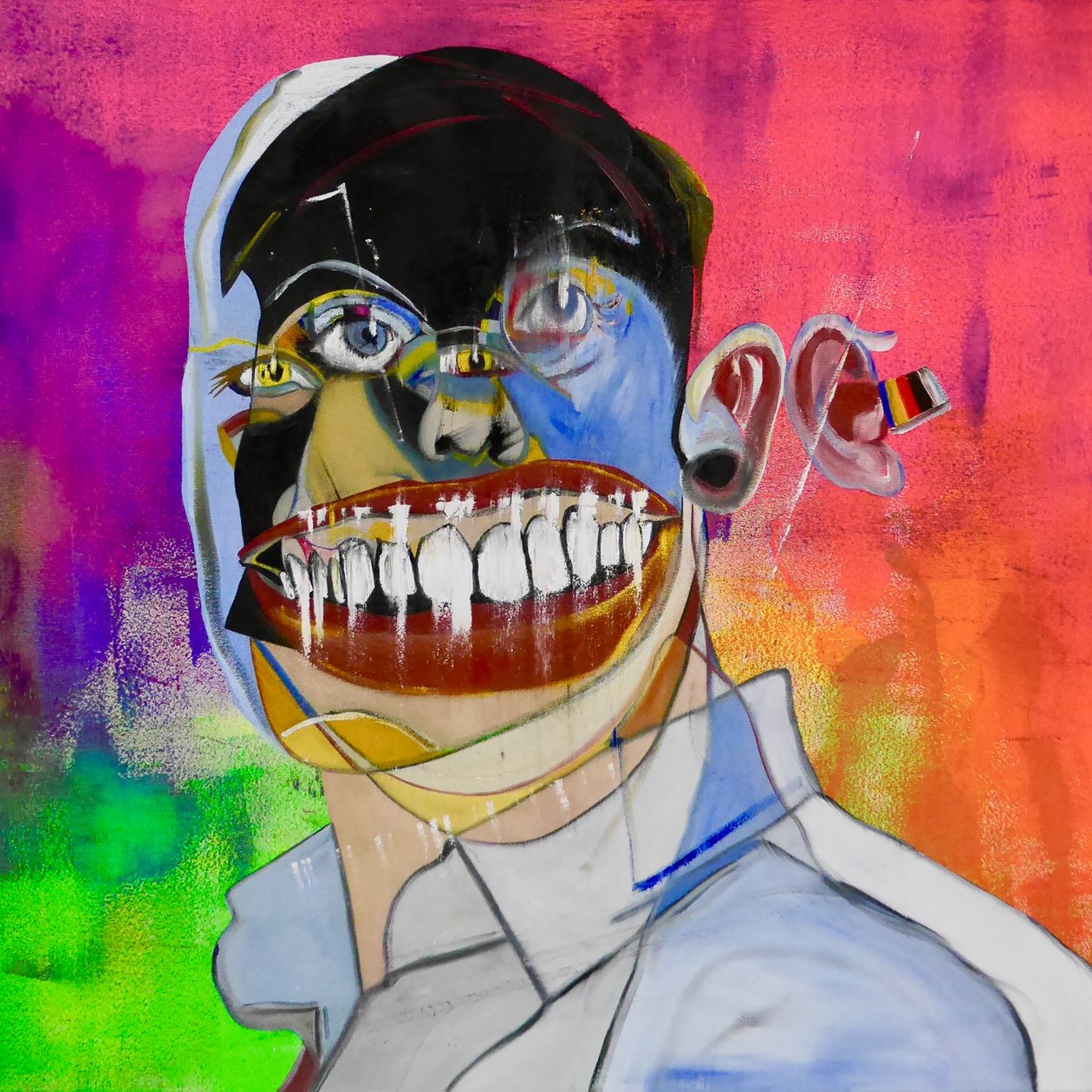 神话 8》，2021 年（布面油画和丙烯画） 作者 伯努瓦·埃尔万·布歇罗
