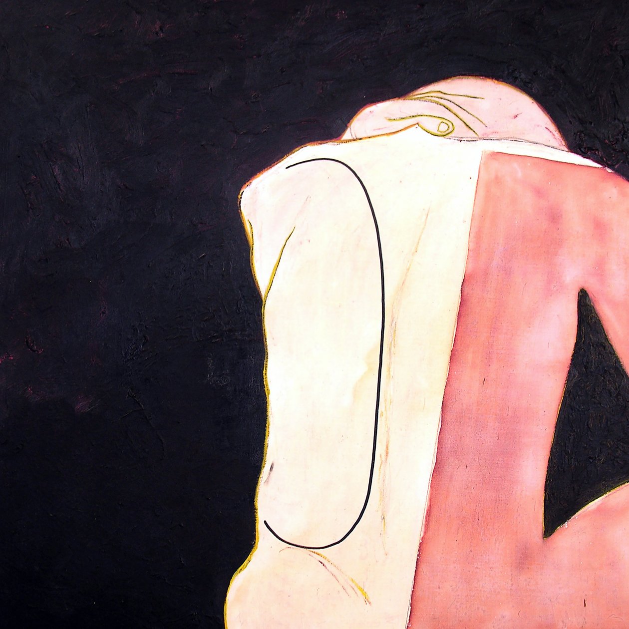 果阿，Nu de dos，2000 年（木板上的油彩和丙烯）。 作者 伯努瓦·埃尔万·布歇罗