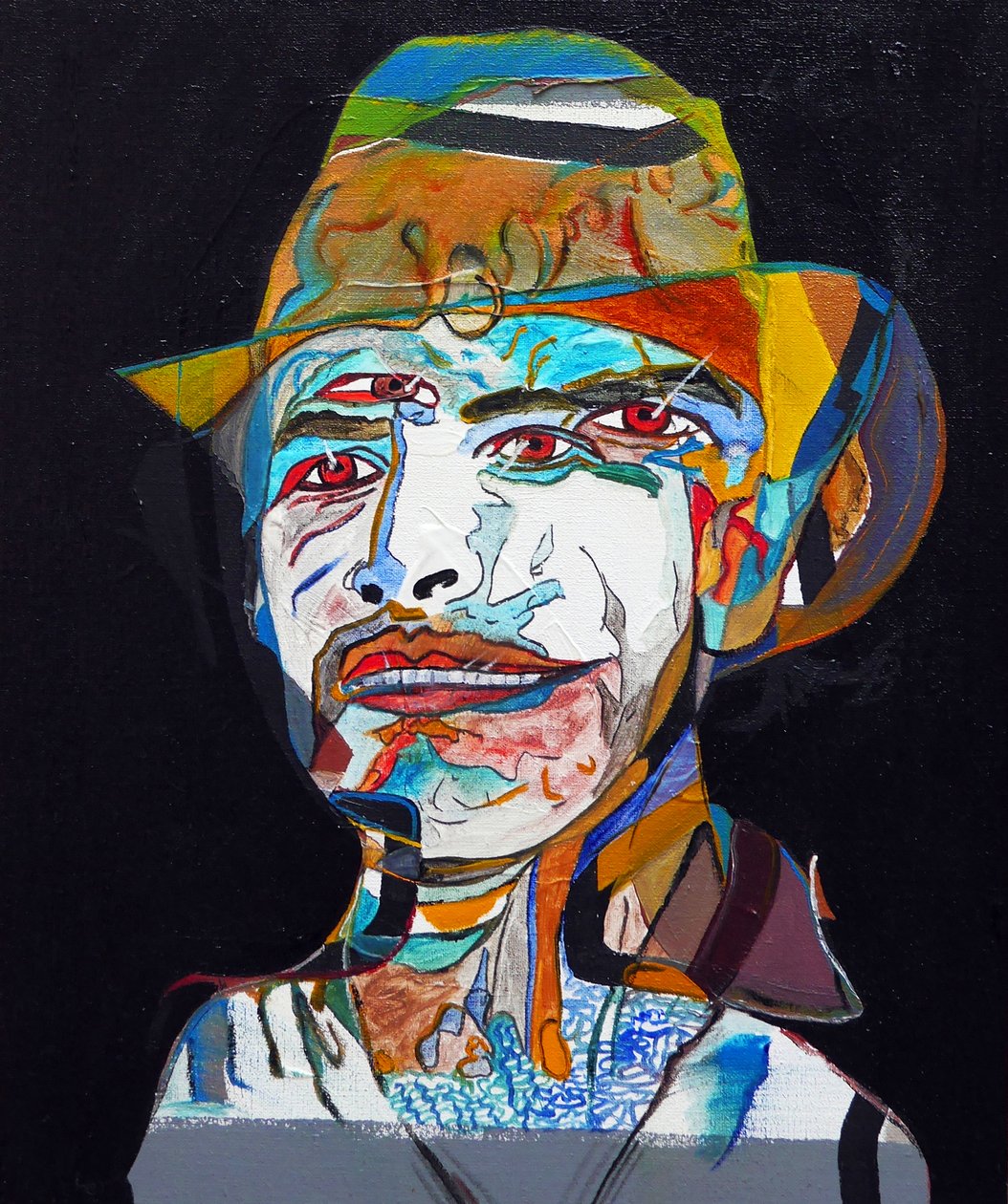 肖像：马科斯-亚历杭德罗-罗萨斯-哈桑，2014 年（布面油画） 作者 伯努瓦·埃尔万·布歇罗
