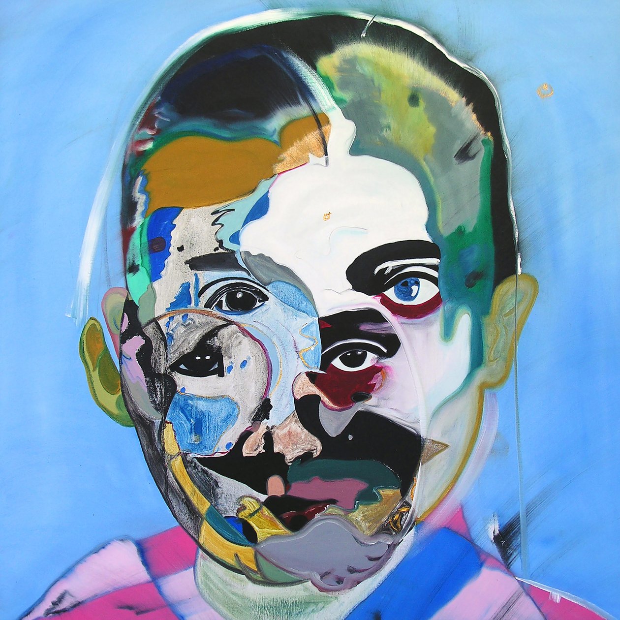 素描：玛格丽特-杜拉斯》，2003 年（布面油画） 作者 伯努瓦·埃尔万·布歇罗