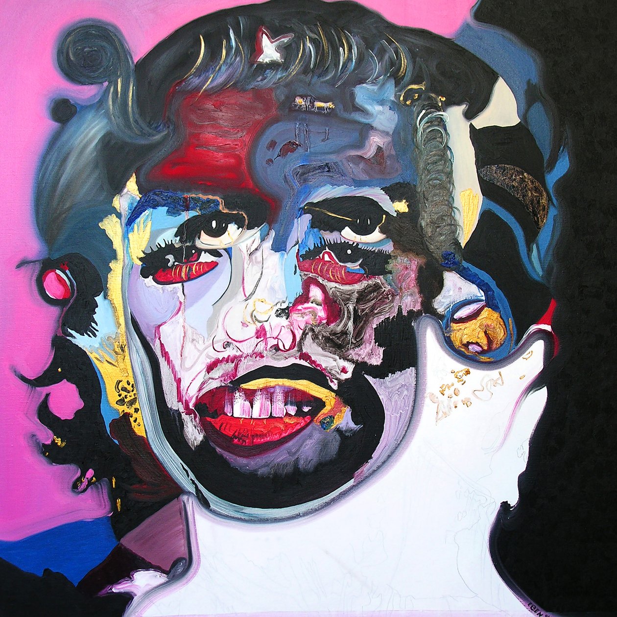Surportrait ：玛丽莲-梦露与切-格瓦拉，2003 年（布面油画） 作者 伯努瓦·埃尔万·布歇罗