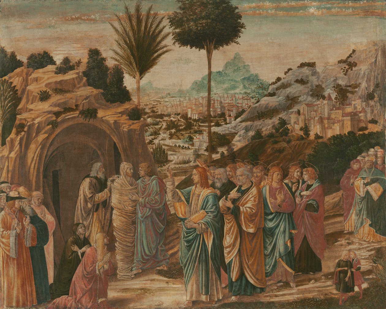 拉撒路的升起 作者 Benozzo di Les di Sandro Gozzoli