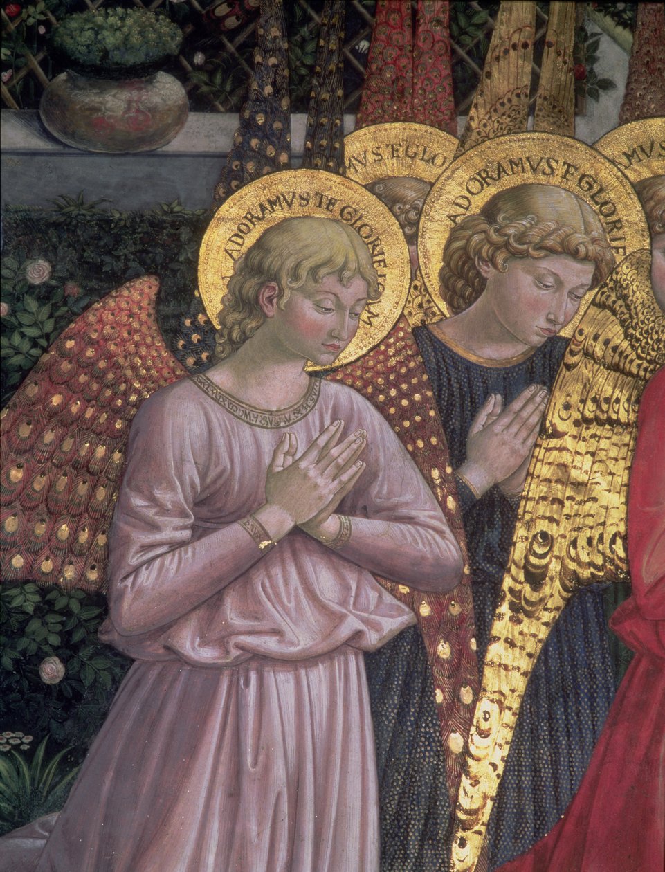 天使，1459（详情） 作者 Benozzo di Les di Sandro Gozzoli