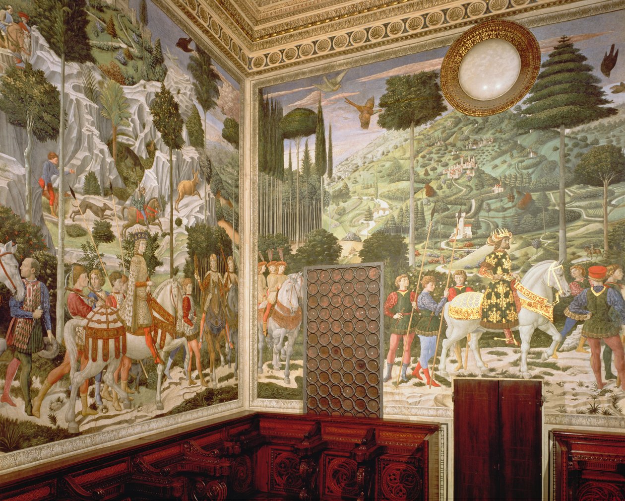 魔法师的游行，1459-60 作者 Benozzo di Les di Sandro Gozzoli