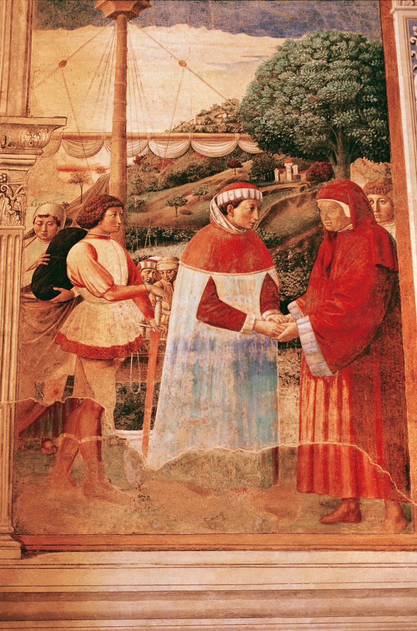 奥古斯丁抵达奥斯提亚后被指示前往罗马 作者 Benozzo di Les di Sandro Gozzoli