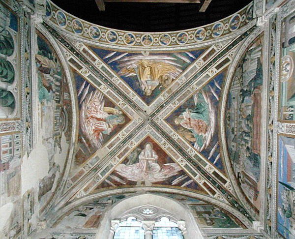 圣奥古斯丁的生活，合唱团天花板，1463-65 作者 Benozzo di Les di Sandro Gozzoli