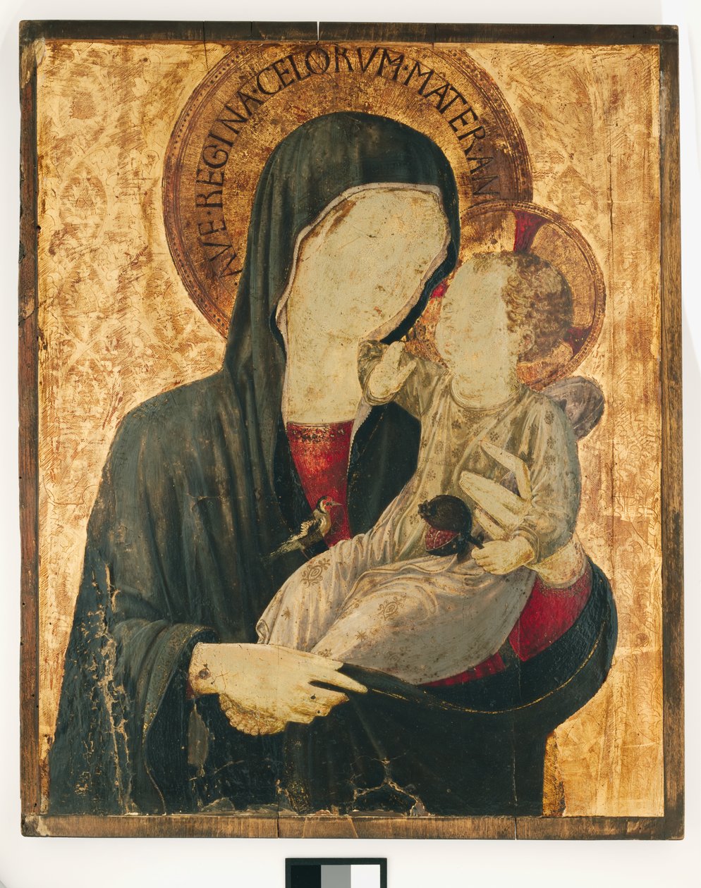 圣母玛利亚和孩子 作者 Benozzo di Les di Sandro Gozzoli
