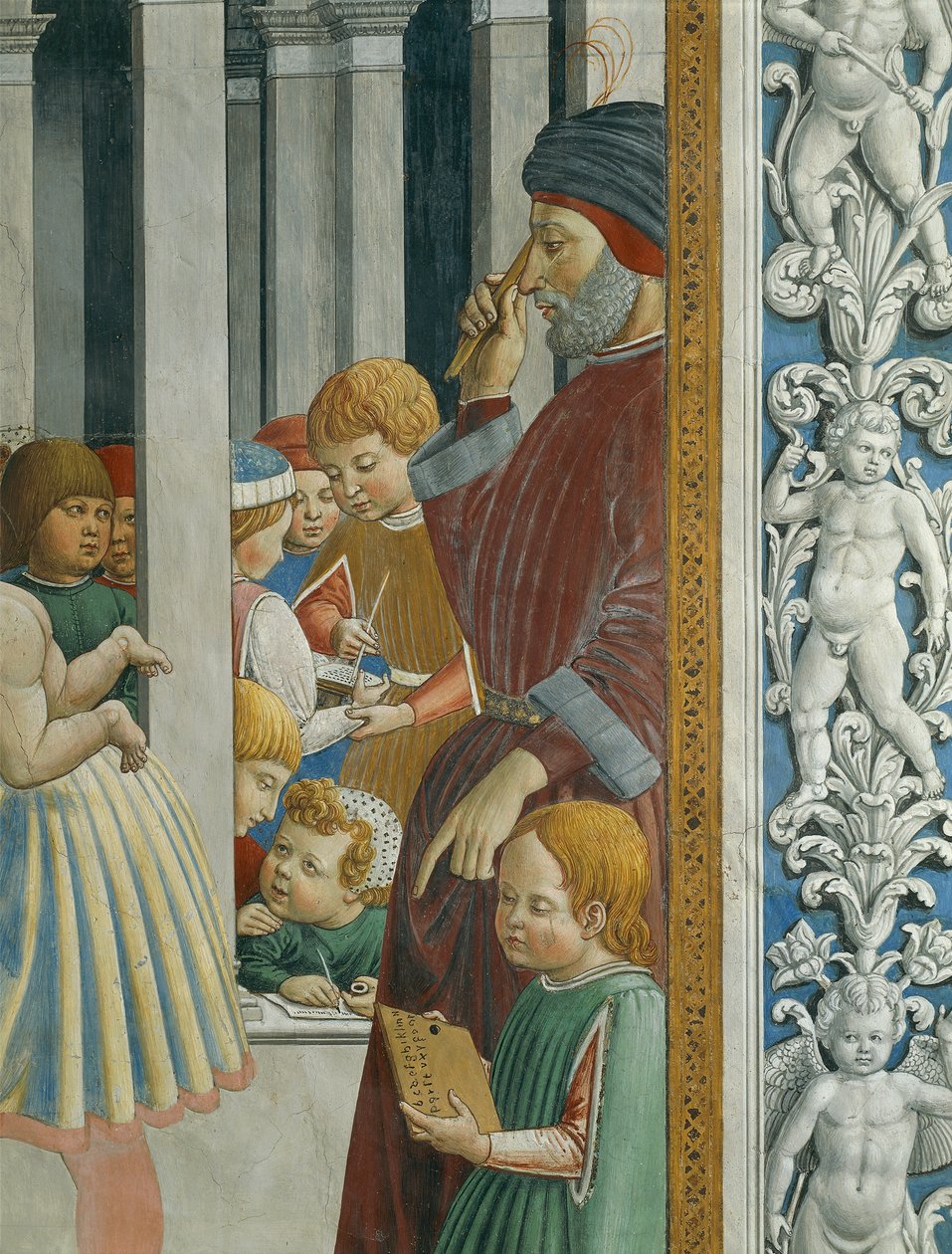 圣奥古斯丁的故事。老师和学生 作者 Benozzo di Les di Sandro Gozzoli
