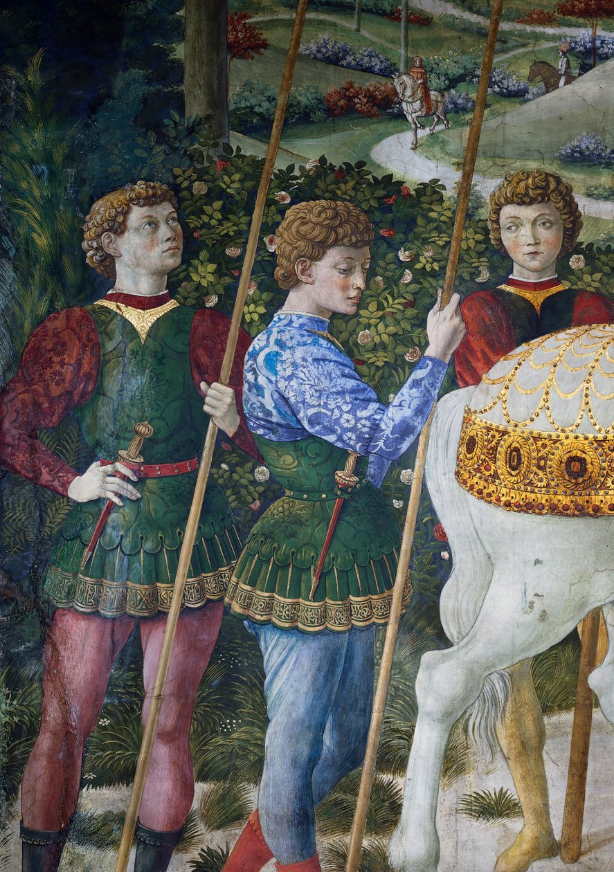 麦琪人的游行，细节 作者 Benozzo di Les di Sandro Gozzoli