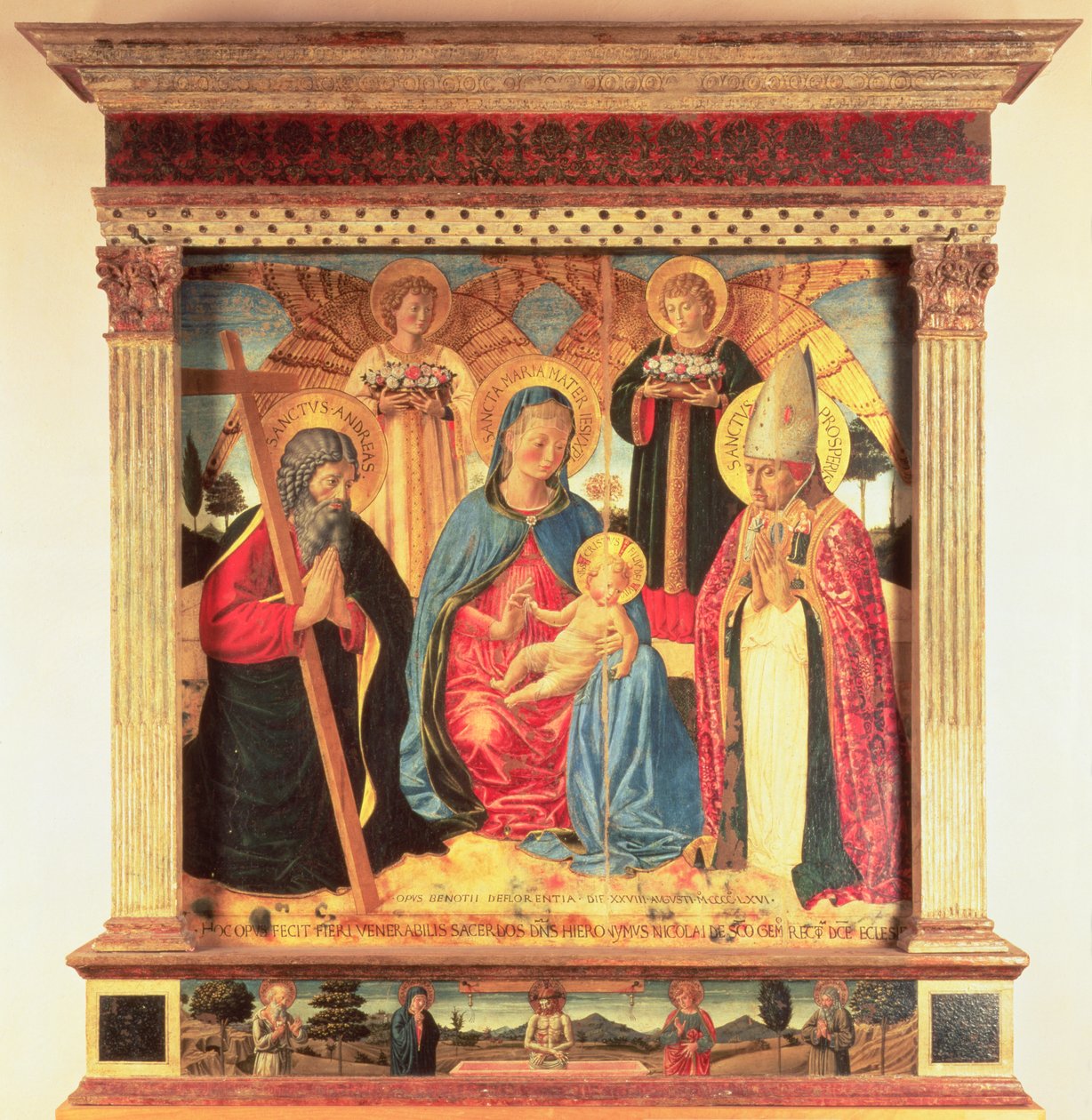 处女和孩子 作者 Benozzo di Les di Sandro Gozzoli