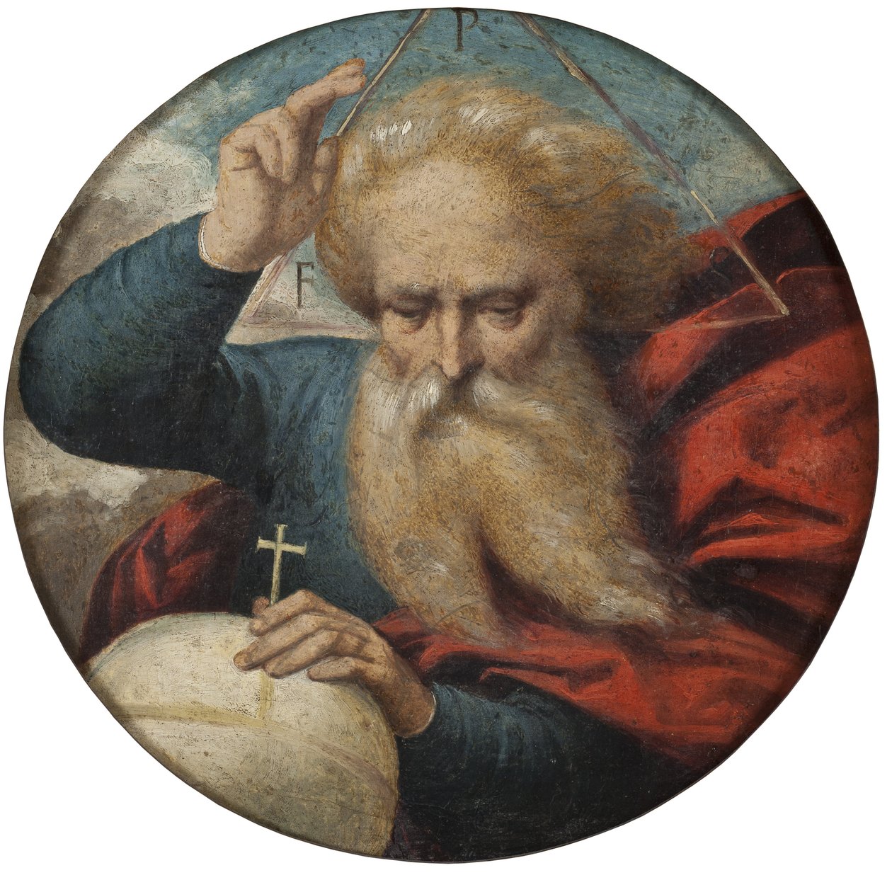 Dieu benit la terre - 上帝保佑地球，Garofalo, Benvenuto Tisi da (1481-1559)。 木头上的油。 尺寸：深 34 厘米。 斯德哥尔摩国家博物馆 作者 本韦努托·泰西·达·加洛法洛