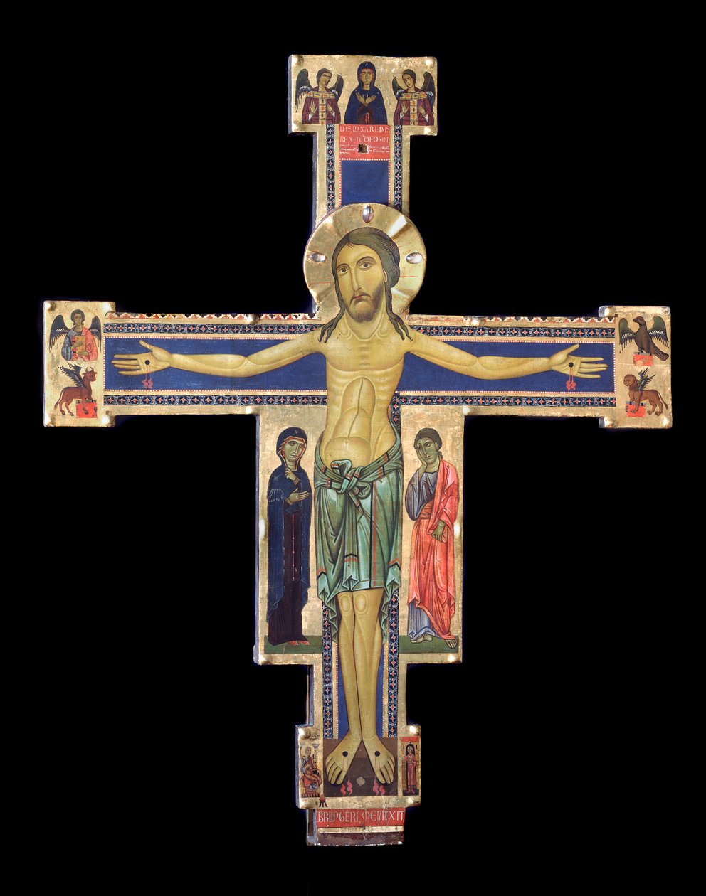 Crucifix (Wood painting, c.1228-1236) 作者 Berlinghiero（fl.1228 36）Berlinghieri