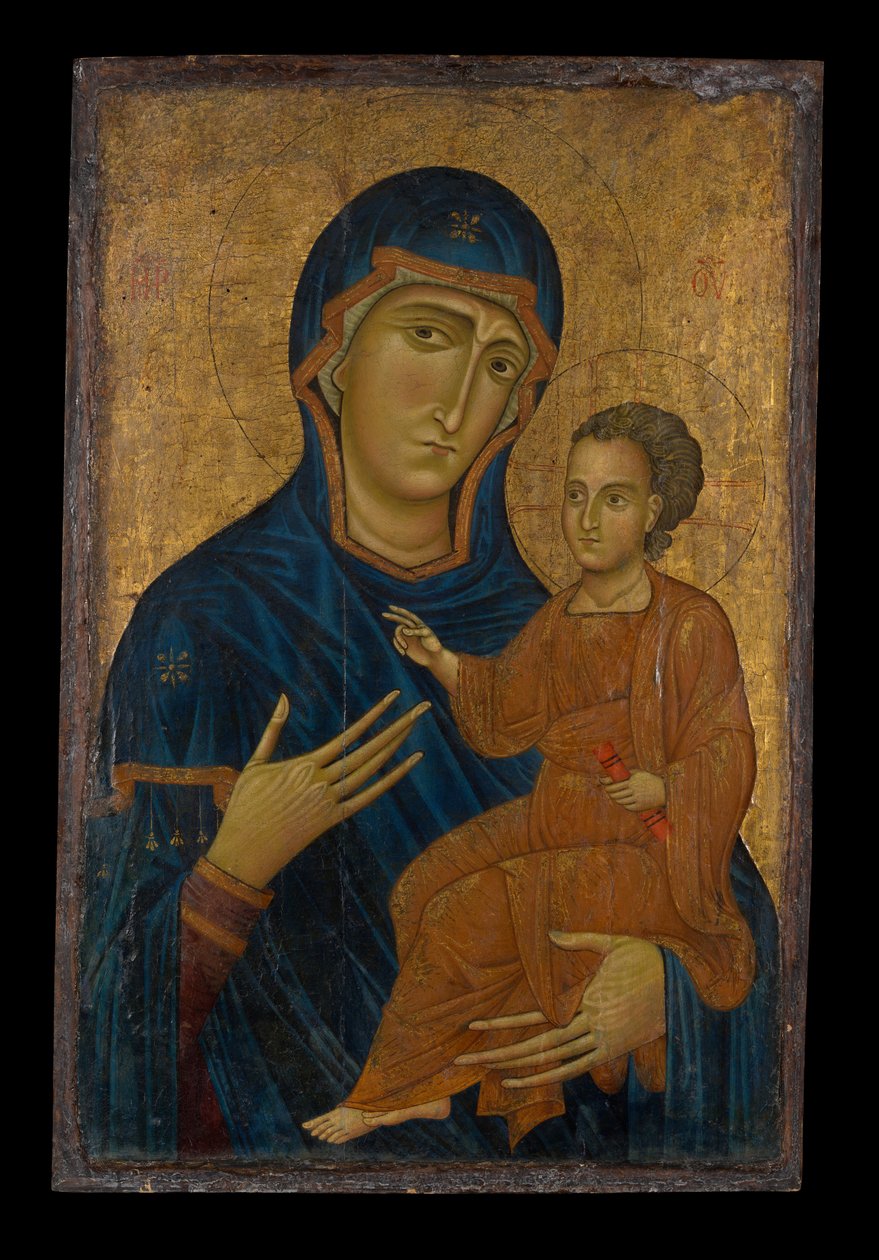 圣母与圣婴 作者 Berlinghiero Berlinghieri
