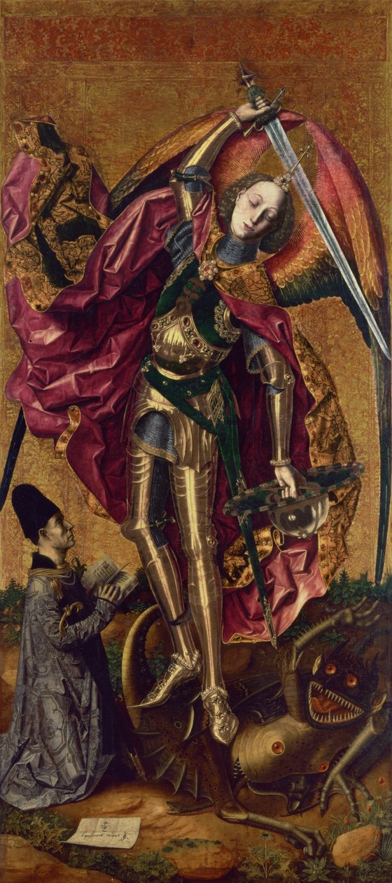 圣迈克尔和龙 作者 BartoloméBermejo