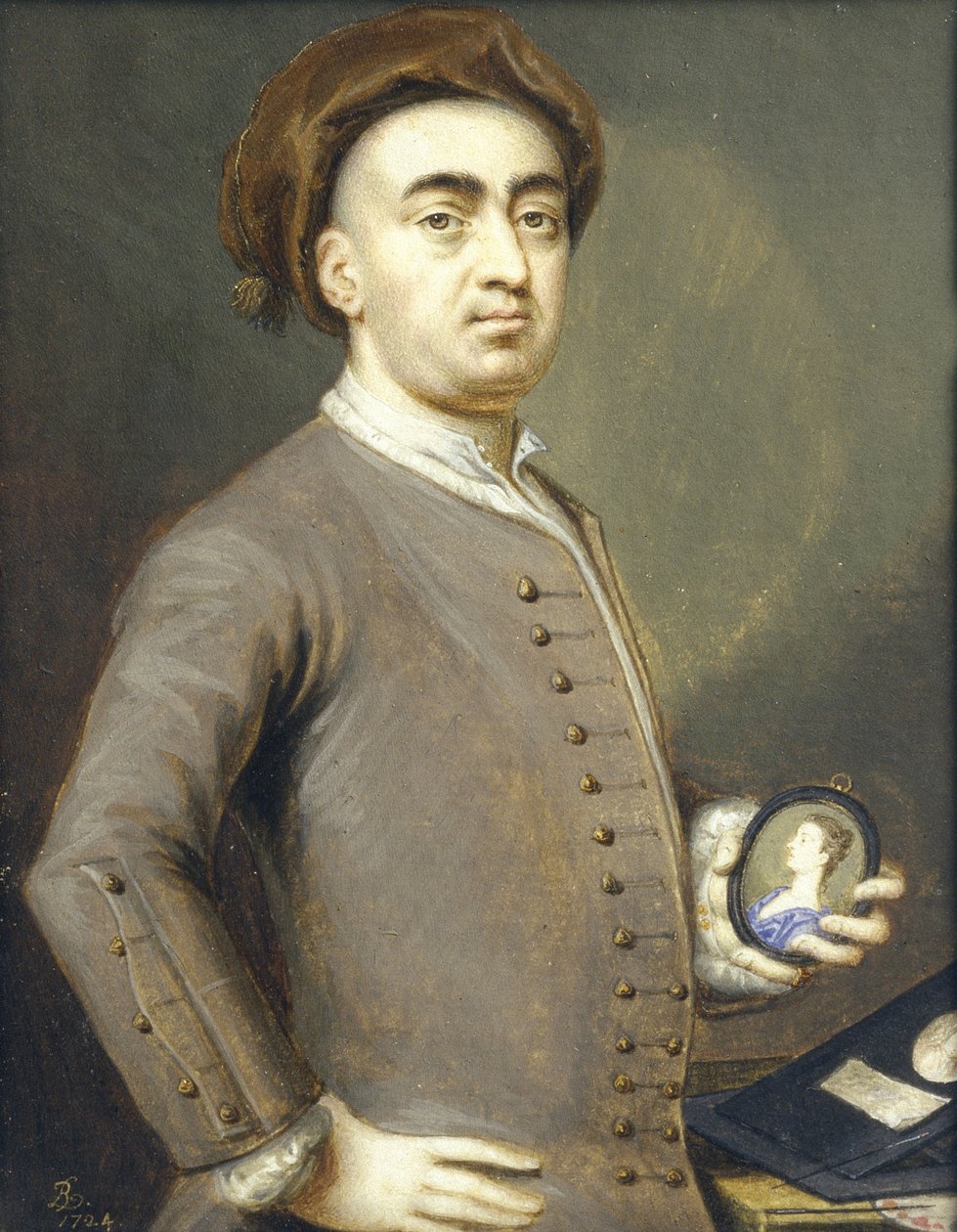 自画像，1724（微型） 作者 伯纳德三世镜头