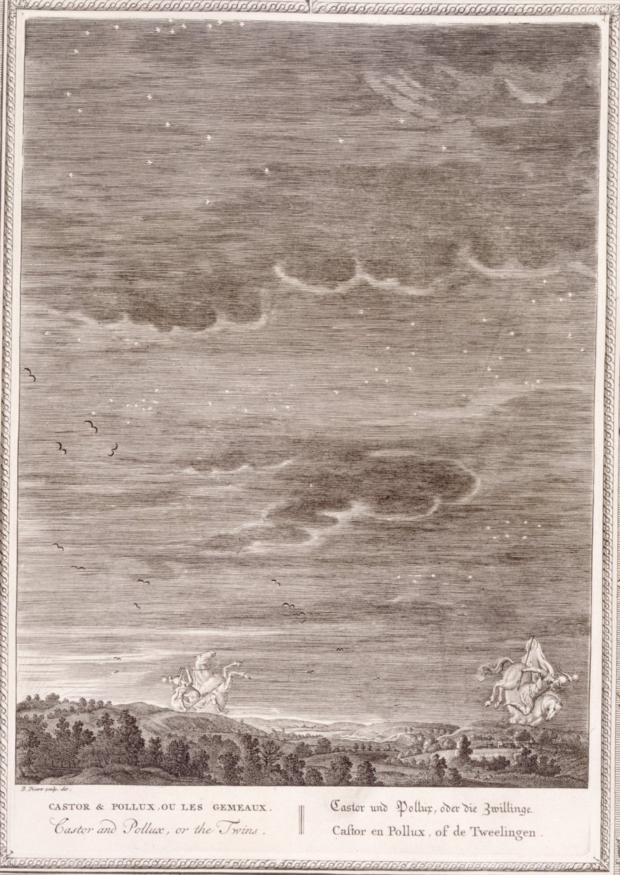 Castor和Pollux，1731 作者 伯纳德·皮卡特