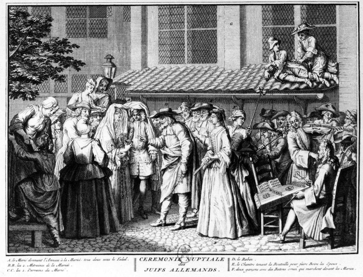 1725年德国犹太人的婚礼仪式 作者 伯纳德·皮卡特
