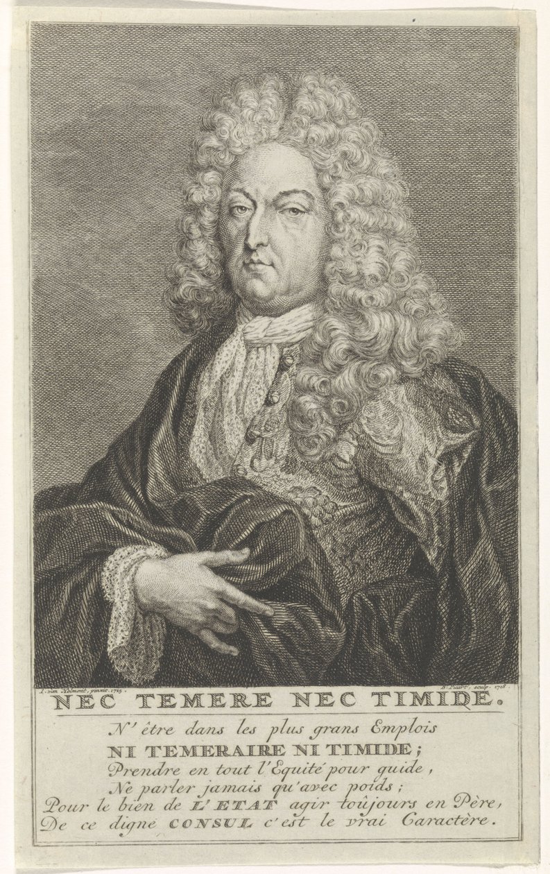 Bruno van der Dussen，摄政王或高达的肖像 作者 伯纳德·皮卡特