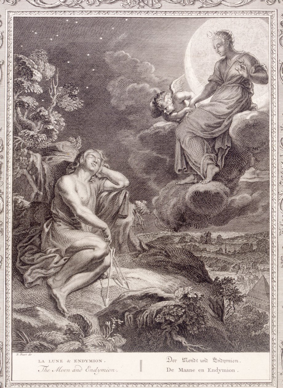 月亮和Endymion，1731年 作者 伯纳德·皮卡特