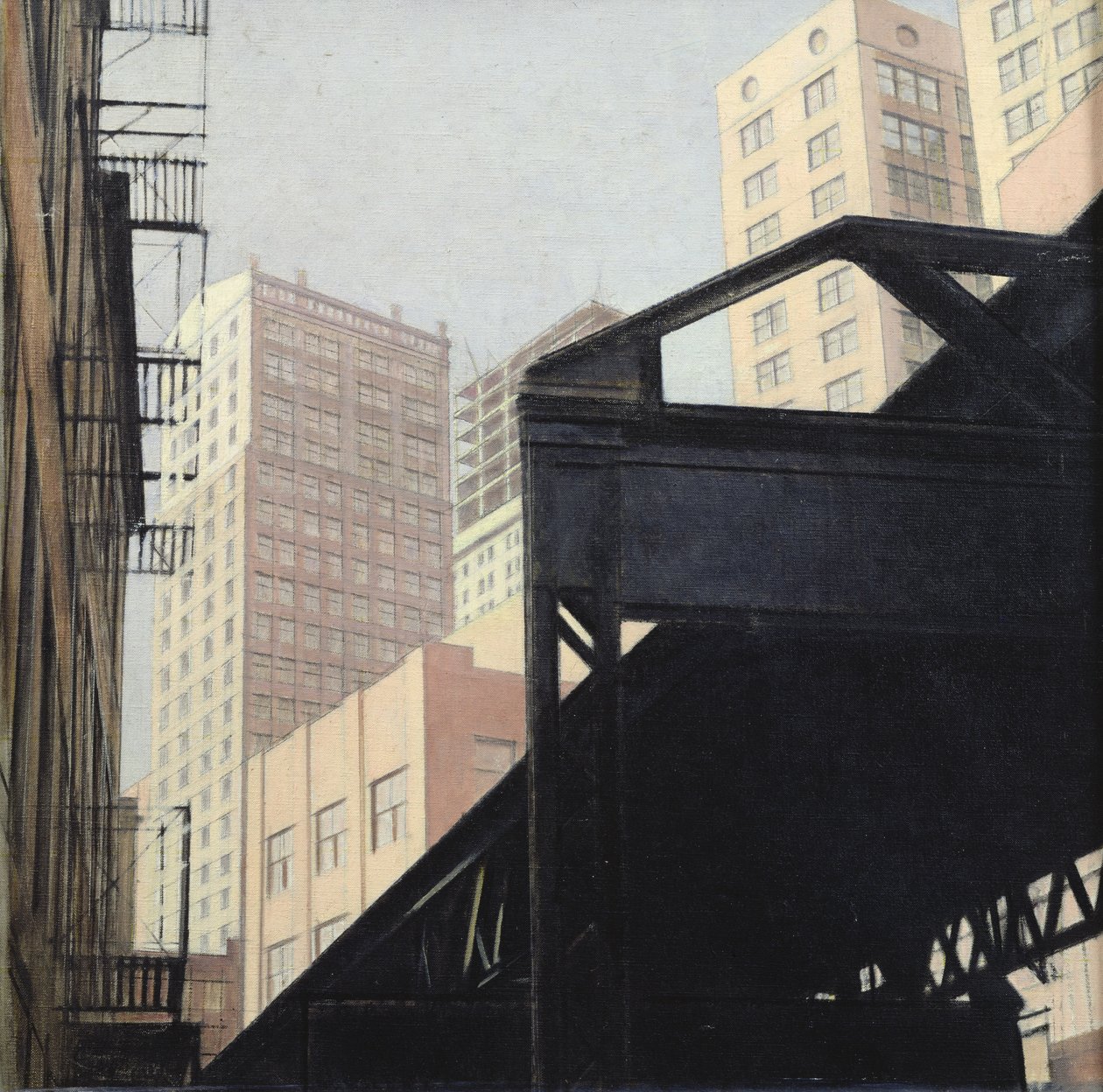 纽约（布面油画） 作者 Bernard Boutet de Monvel