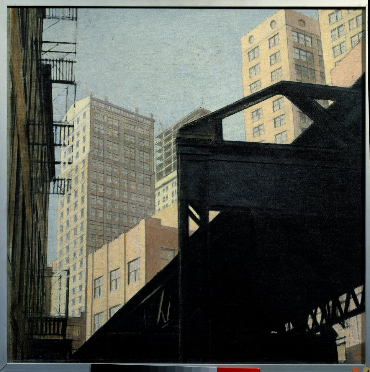 纽约风景，20 世纪（布面油画） 作者 Bernard Boutet de Monvel