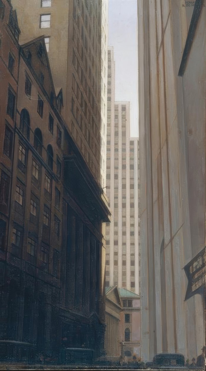 Vue de Wall Street 作者 Bernard Boutet de Monvel