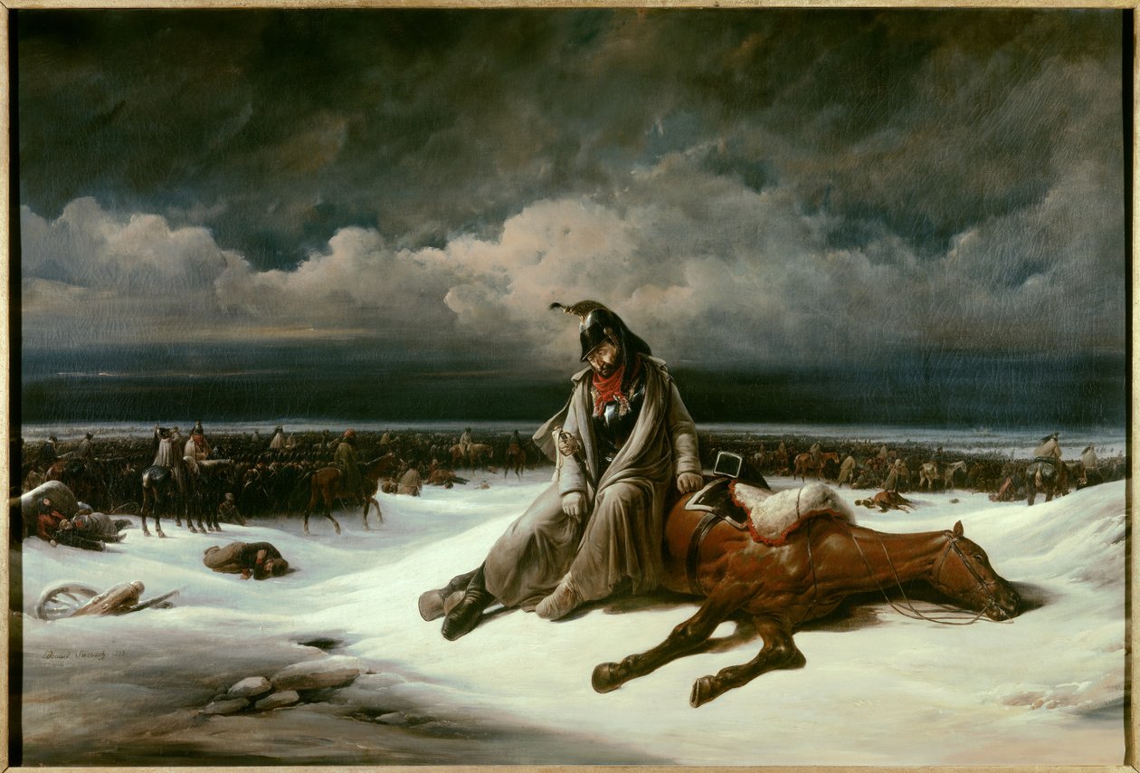 Retirement of Russia (1812). Painting by Bernard Edouard Swebach (1800-1870) 作者 伯纳德·爱德华·斯韦巴赫