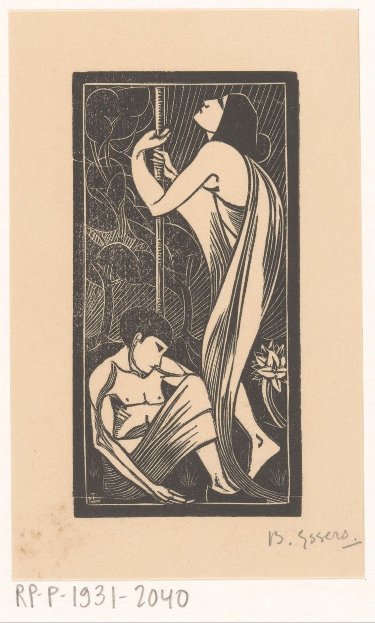 夜 作者 Bernard Essers（艺术家签名）