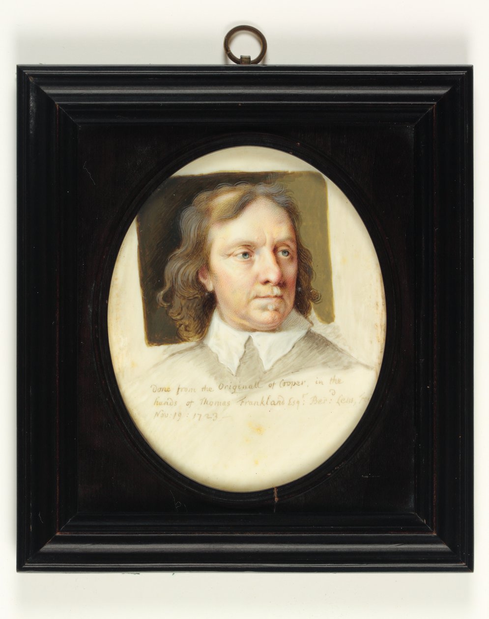 Oliver Cromwell (watercolor on ivory) 作者 伯纳德三世镜头