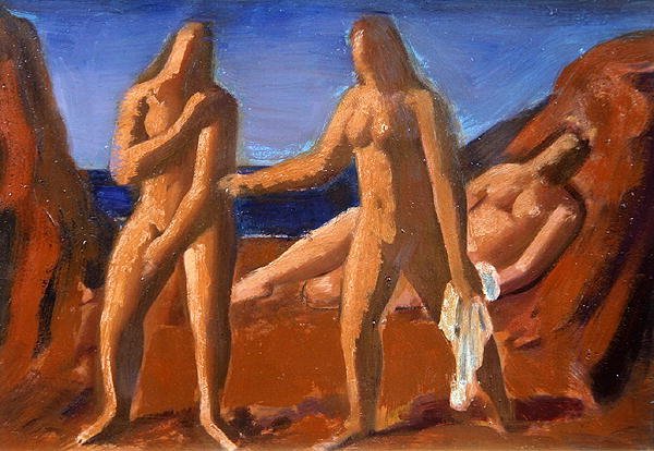 沐浴者团体（船上油） 作者 伯纳德·梅宁斯基