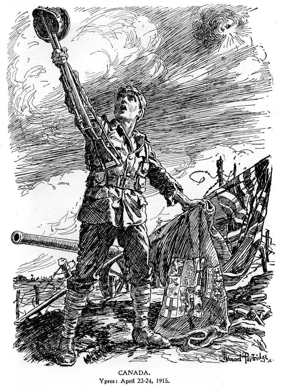 加拿大伊普尔（Ypres），1915年4月23日至24日， 作者 伯纳德·帕特里奇