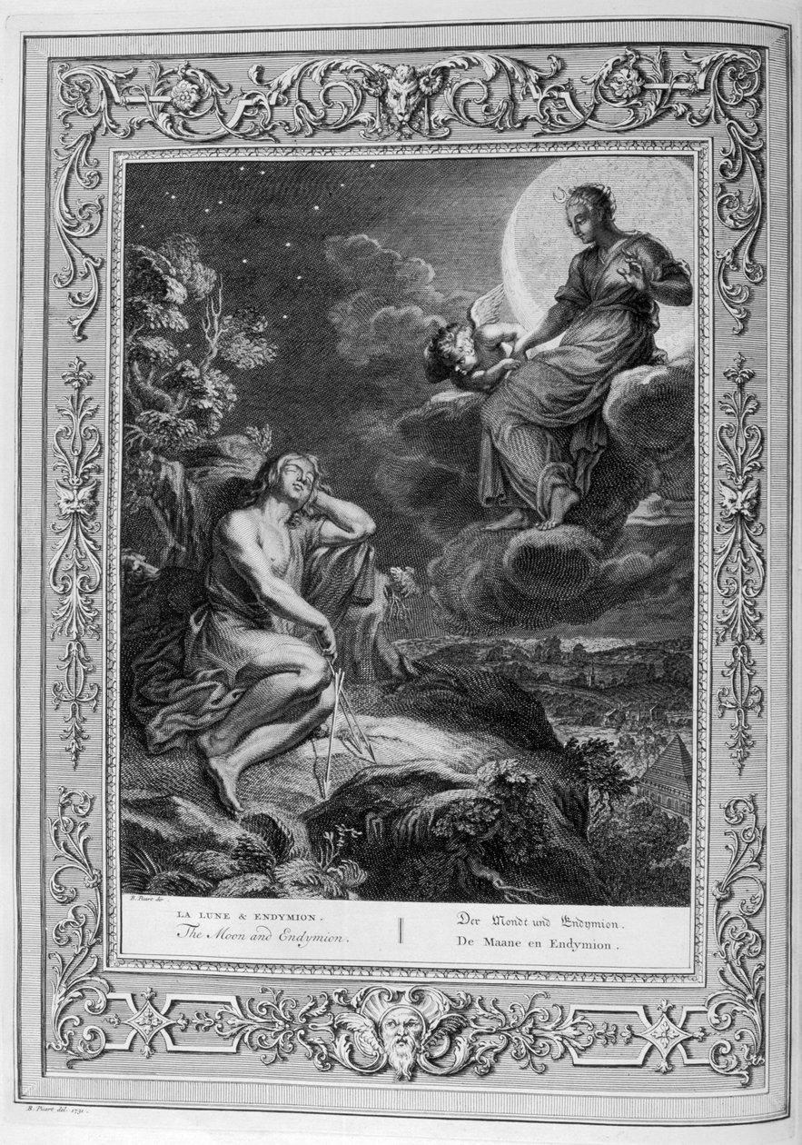 Endymion and the Moon (engraving) 作者 伯纳德·皮卡特