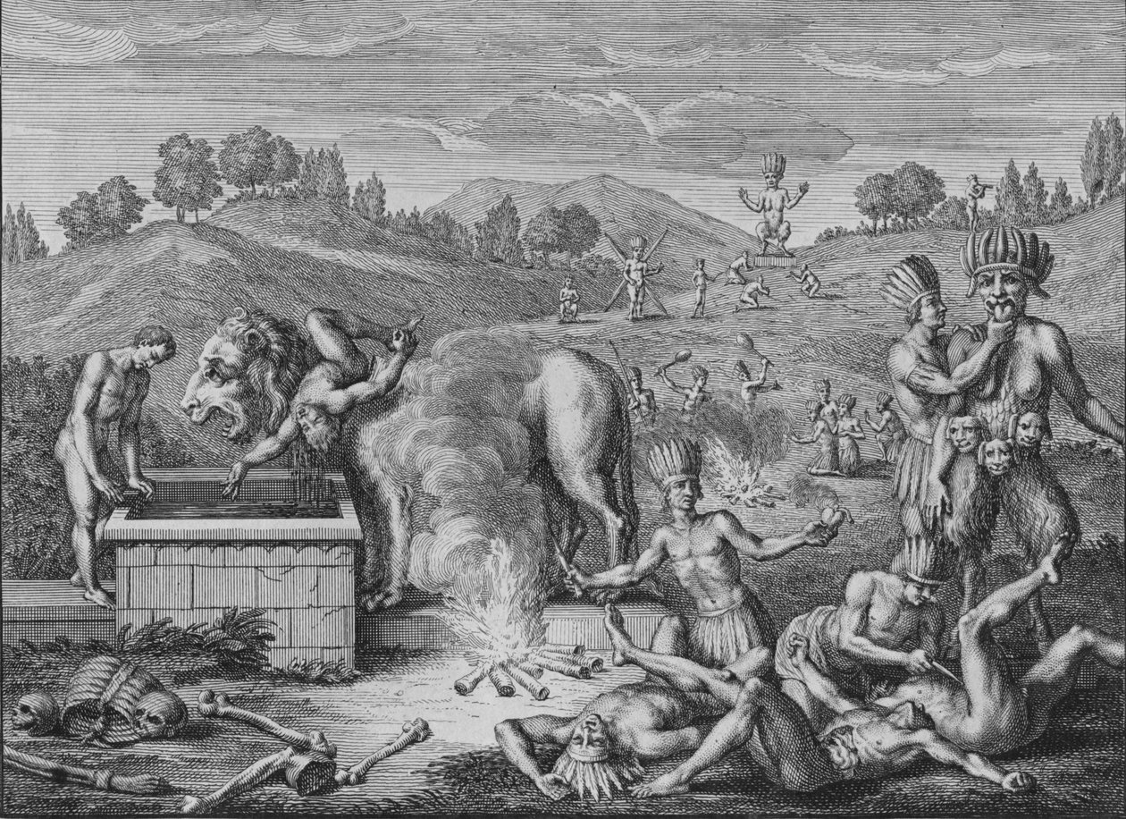 塔巴斯科神像（Idoles de Tabasco），1723年。 作者 伯纳德·皮卡特