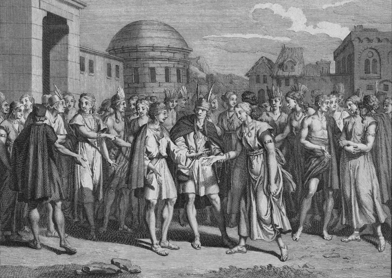 lyncas如何与他的鲜血结婚，1723年。 作者 伯纳德·皮卡特