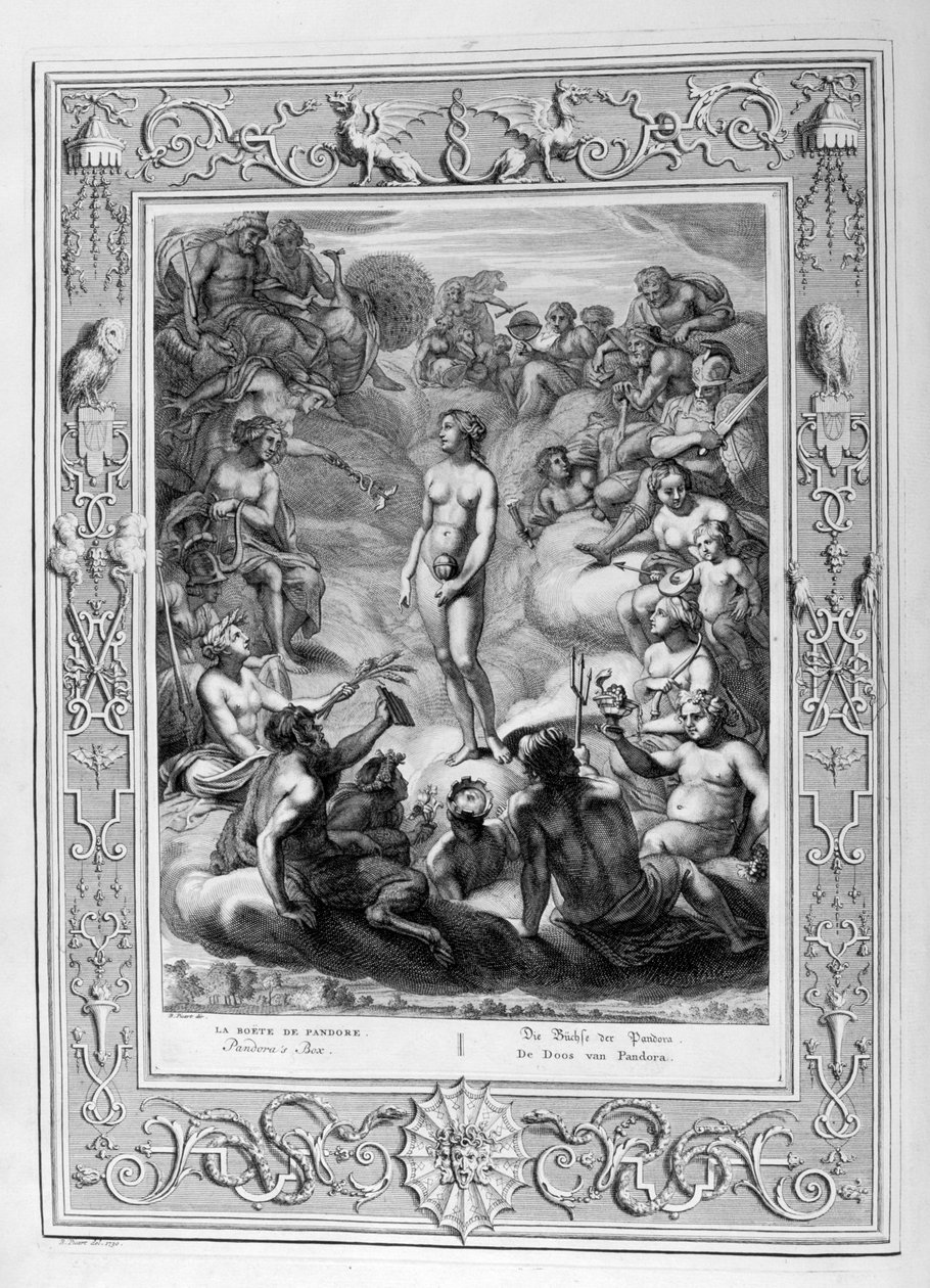 Pandoras Box，1733年 作者 伯纳德·皮卡特