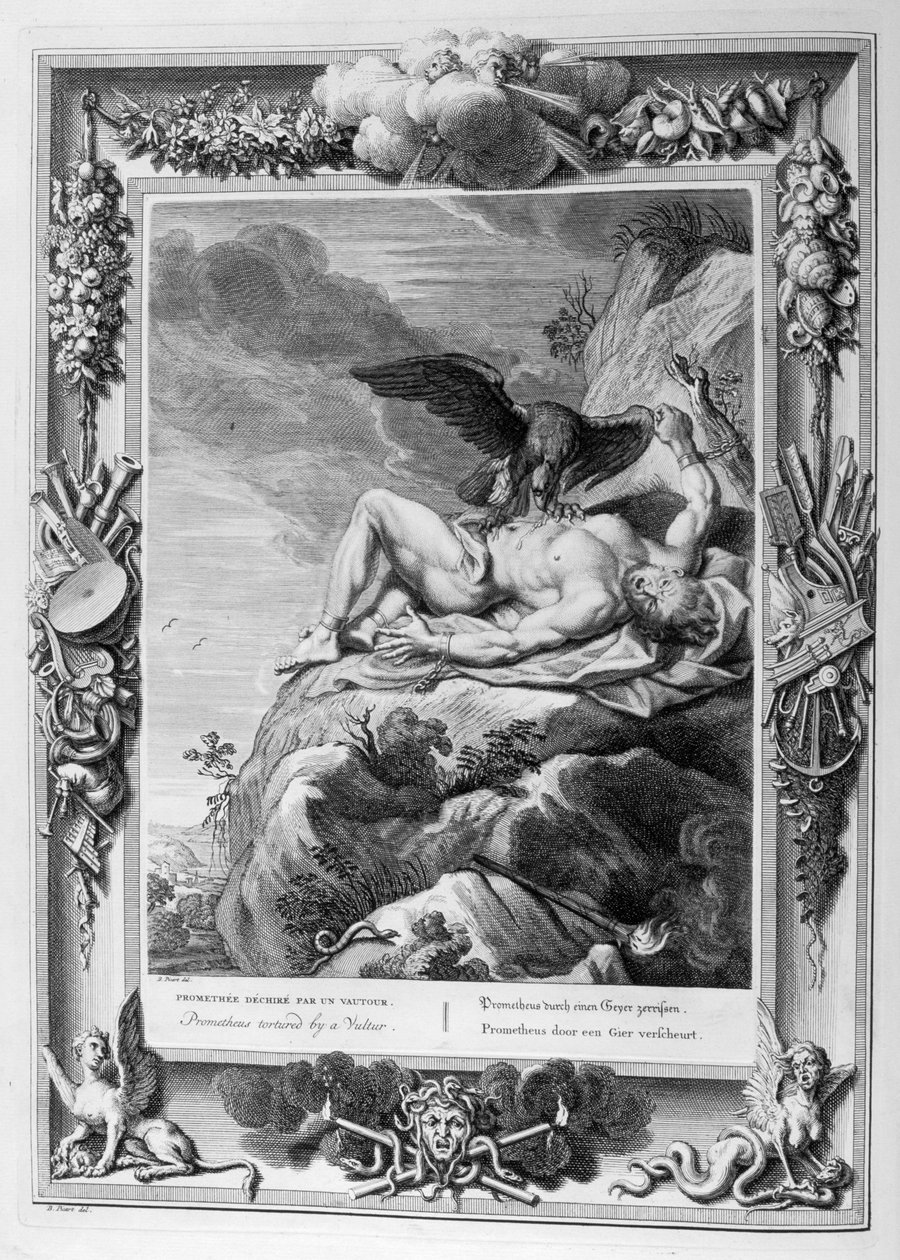 Prometheus devoured by the eagle (engraving) 作者 伯纳德·皮卡特