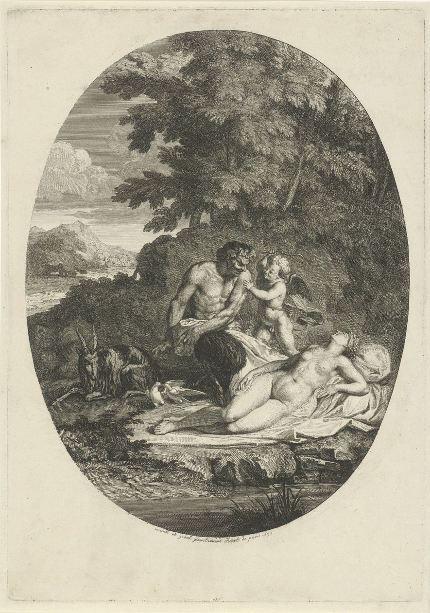 Sater besluipt de slapende Venus 作者 伯纳德·皮卡特